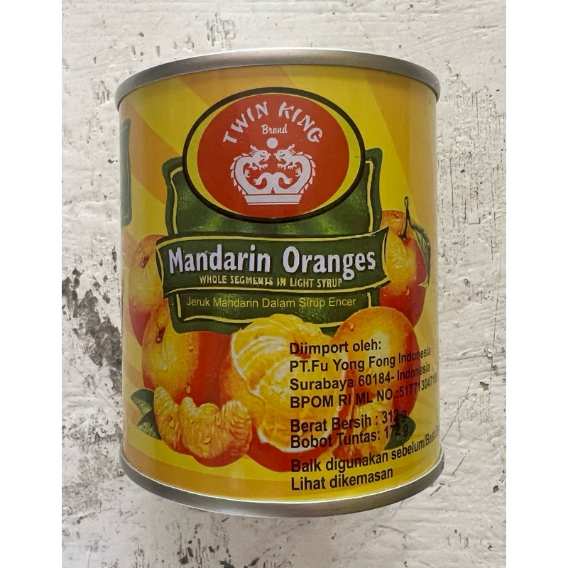 

Twin King Mandarin Oranges 312gr