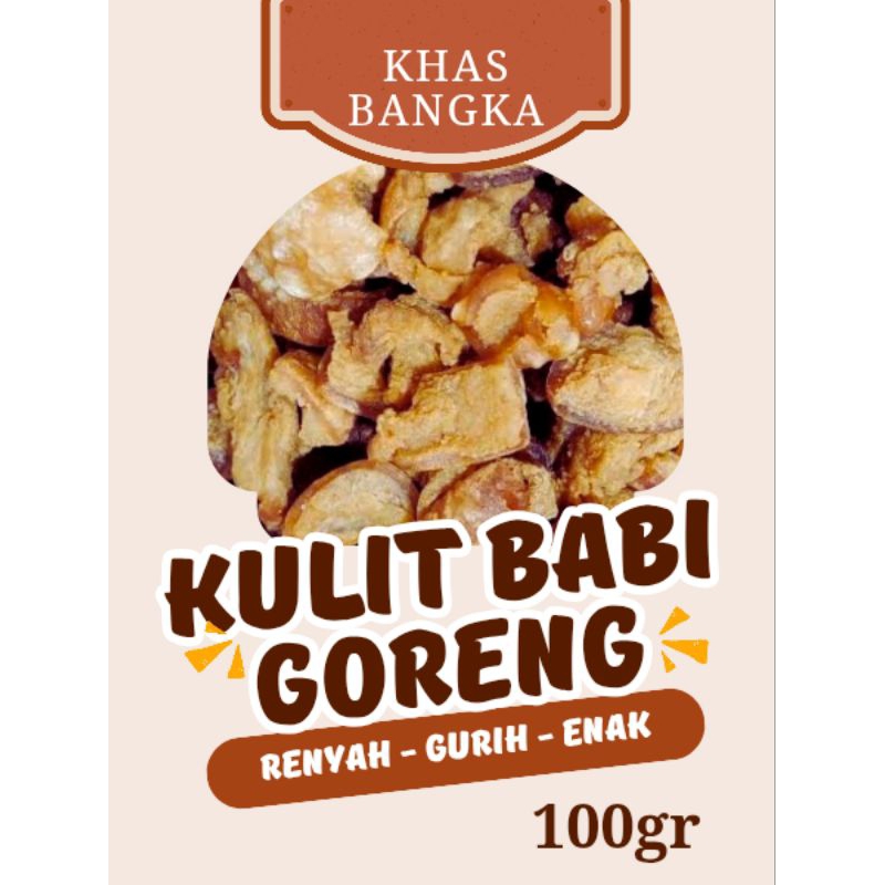 

Kulit Babi Goreng khas Bangka (Cu Jiw Ca) 100g