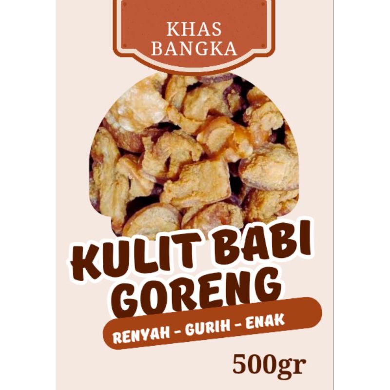 

Kulit Babi Goreng (Cu Jiw Ca) Khas Bangka 500g