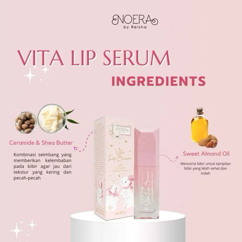 Noera Vita Lip Serum With Sweet Almond Oil & Vitamin E