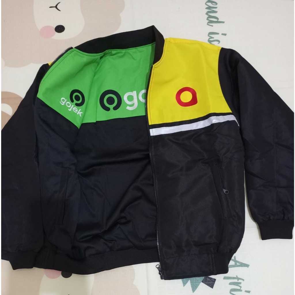 JAKET BUNGLON GOJEK MAXIM SETENGAH BORDIR#JAKET MAXIM BOLAK BALIK GOJEK#SIZE M-4XL#