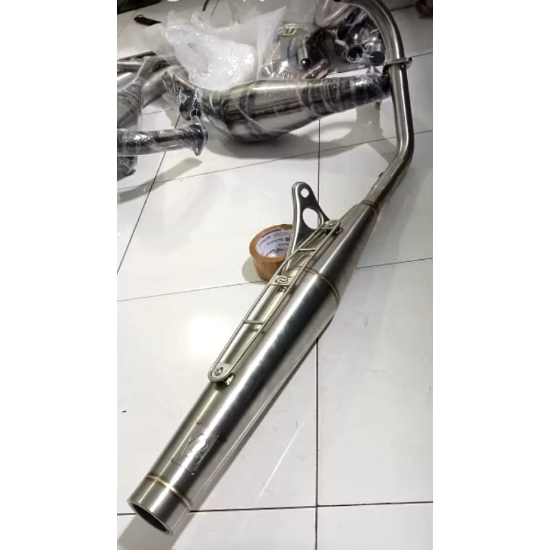 Knalpot Pekajaman Muffler Jogja Original CB 125 Gl100 Stainlees