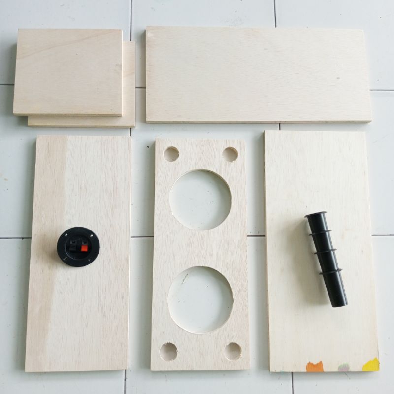 potongan box speaker 5 inch double triplek 12mm