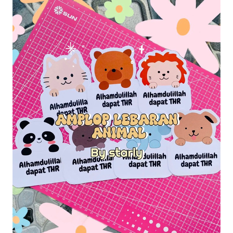 

(READY STOK)STARLY- AMPLOP THR AMPLOP KARAKTER HEWAN AMPLOP LEBARAN AMPLOP 2025 AMPLOPIDULFITRI