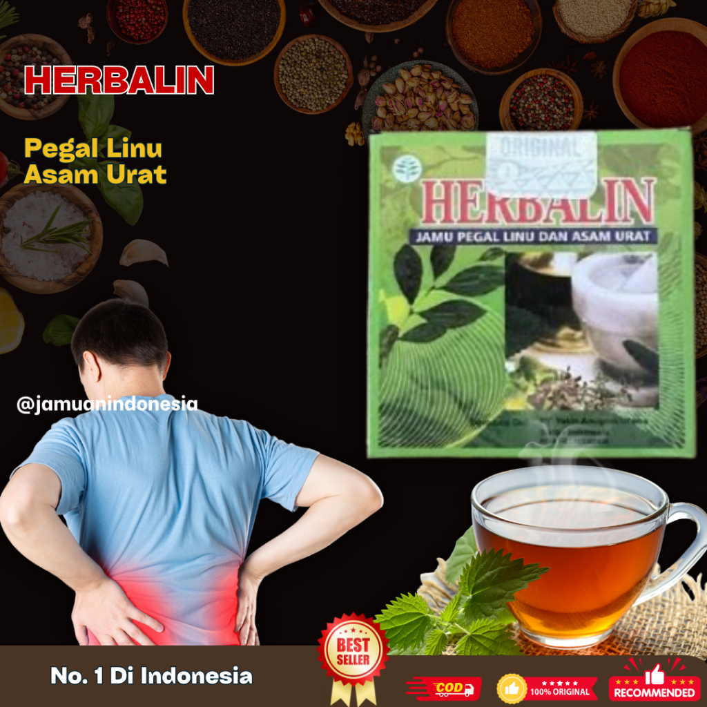 

Jamu Herbal Herbain Kapsul Asam Urat