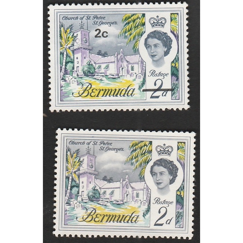 

A 11656 DUA BUAH PRANGKO BERMUDA TEMA QUEEN ELIZABETH TANPA DAN DENGAN CETAK TINDIH KONDISI BELUM ADA CAP