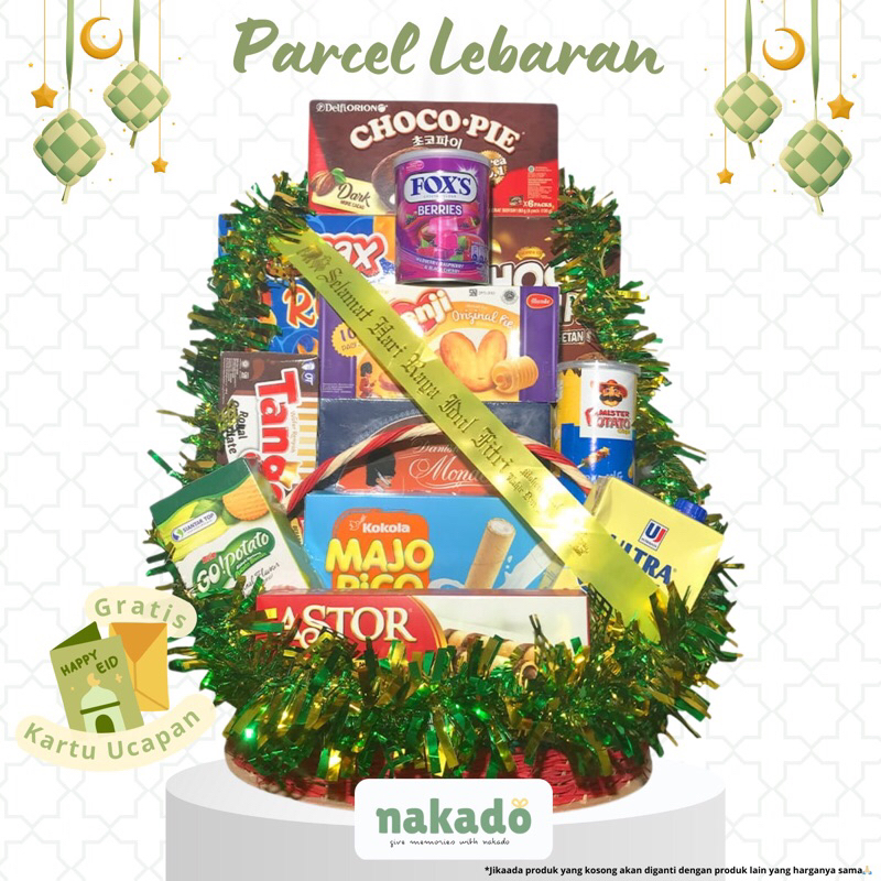 

PARCEL LEBARAN PREMIUM NAKADO / FREE KARTU UCAPAN / PARCEL MURAH START 65RB / HAMPERS LEBARAN / PARSEL IDUL FITRI/ PARCEL CUSTOME