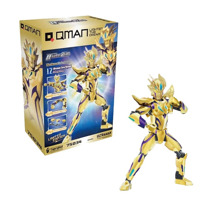 QMAN Keeppley Ultraman Zero Beyond Galaxy Glitter
