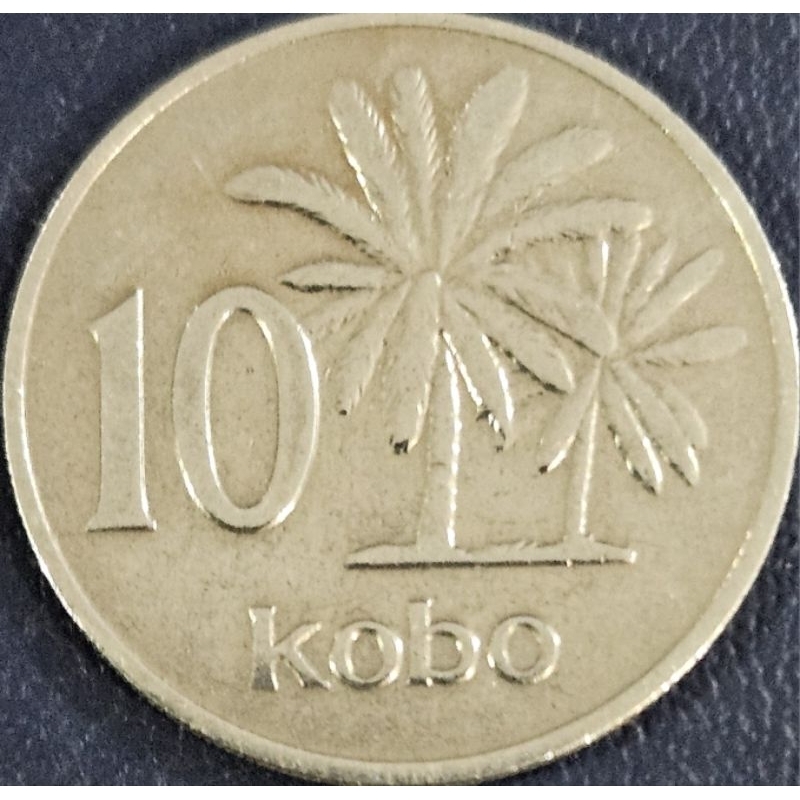 Koin Asing Negara nigeria 10 kobo tahun 1979 kondisi utuh dijamin original 100%