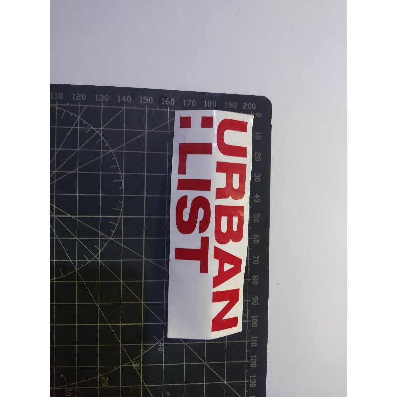 

stiker cutting urban list