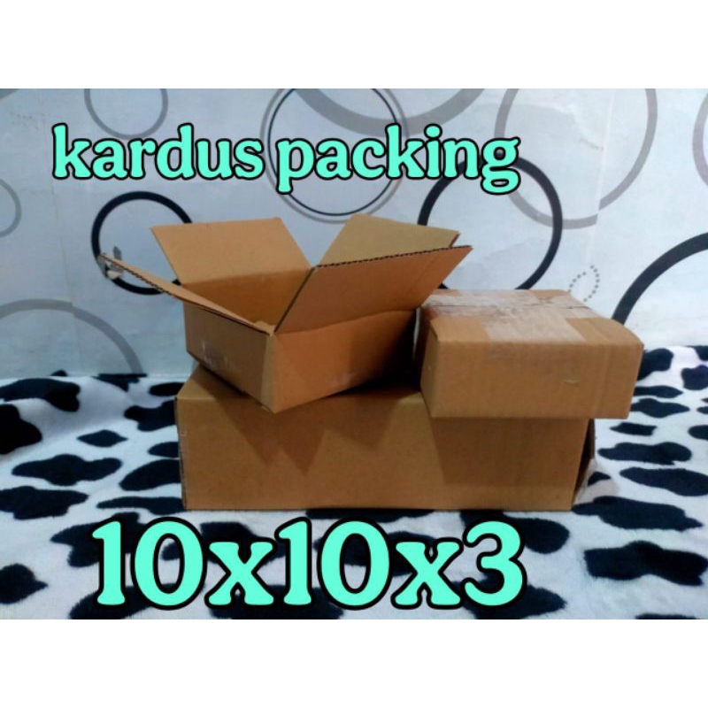 

kardus packing UK 10x10x3 kardus kecil