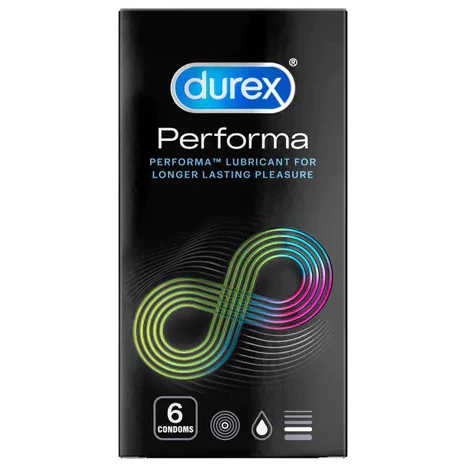 KONDOM DUREX PERFORMA ISI 6 PCS DENGAN PELUMAS TAHAN LAMA