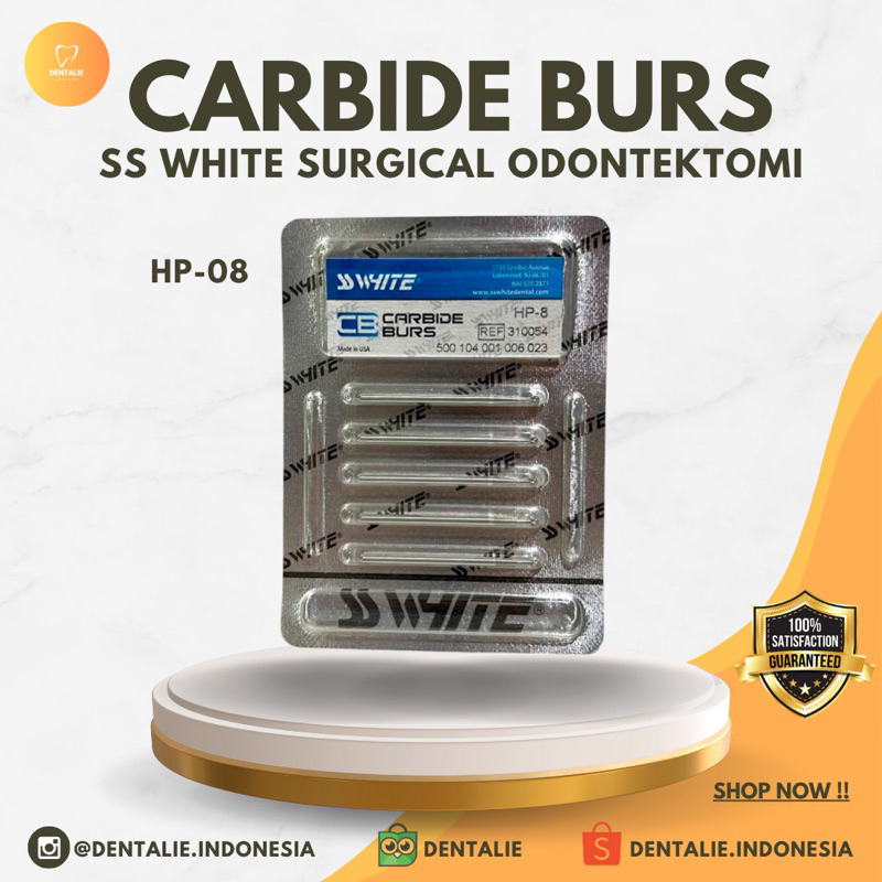 Dental Bur Tulang Carbide SS White Surgical Odontektomi OD Bedah Gigi
