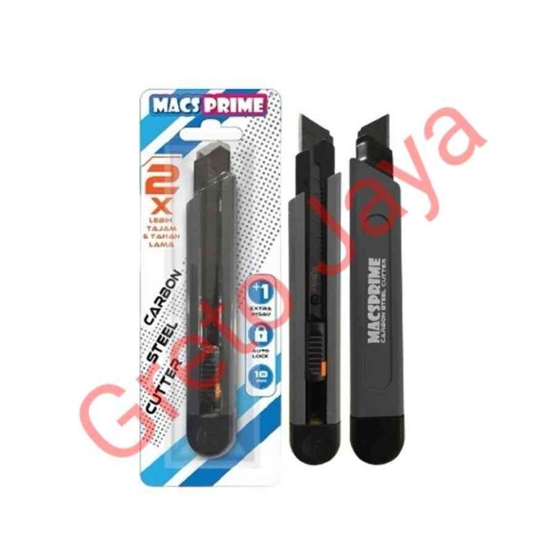 

Cutter MACS Besi Carbon Steel Pemotong Kertas Tajam Karter Kater Cuter Alat Potong Curter MacsPrime Prime