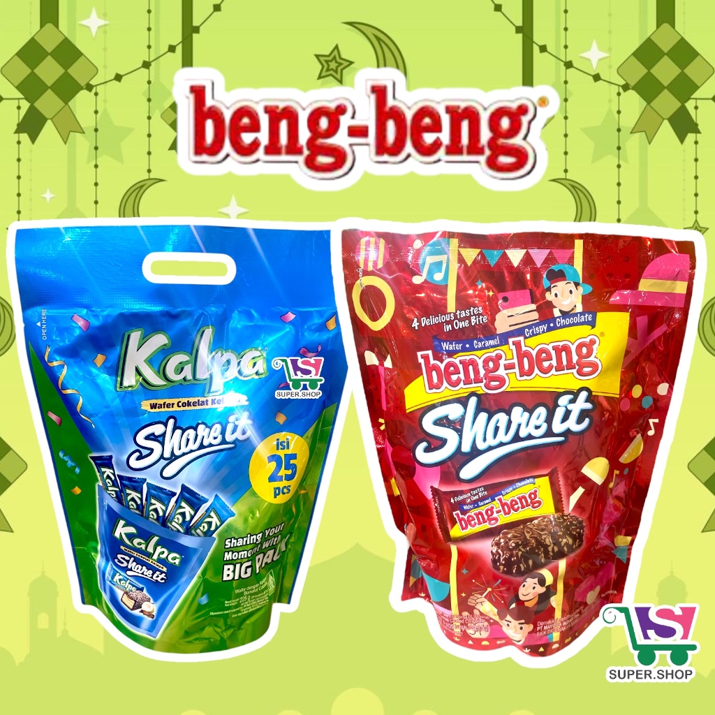 

Beng Beng Share It Coklat / KALPA BIG SHARE PACK Jumbo isi 25 pcs . Cokelat LEBARAN