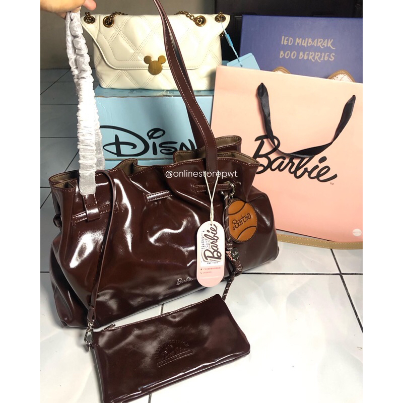 Tas Barbie Stand Oil Serut + Free ganci - Online Store Purwokerto