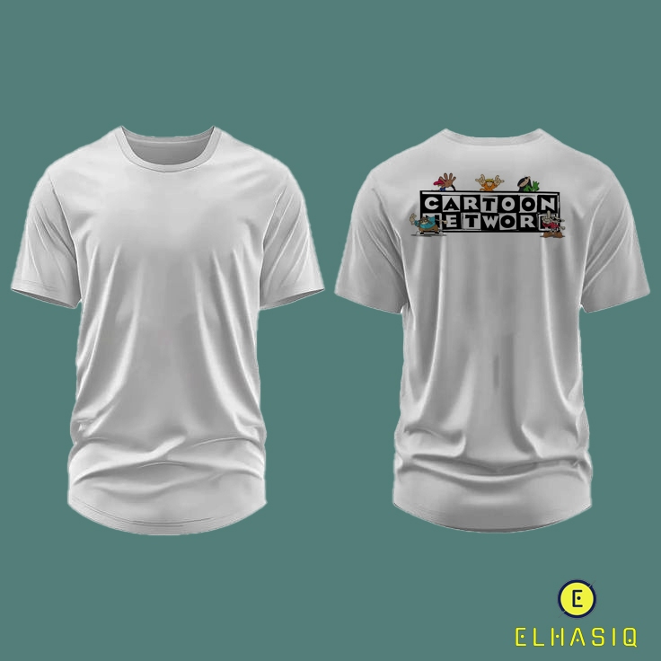 kaos distro putih cartoon network