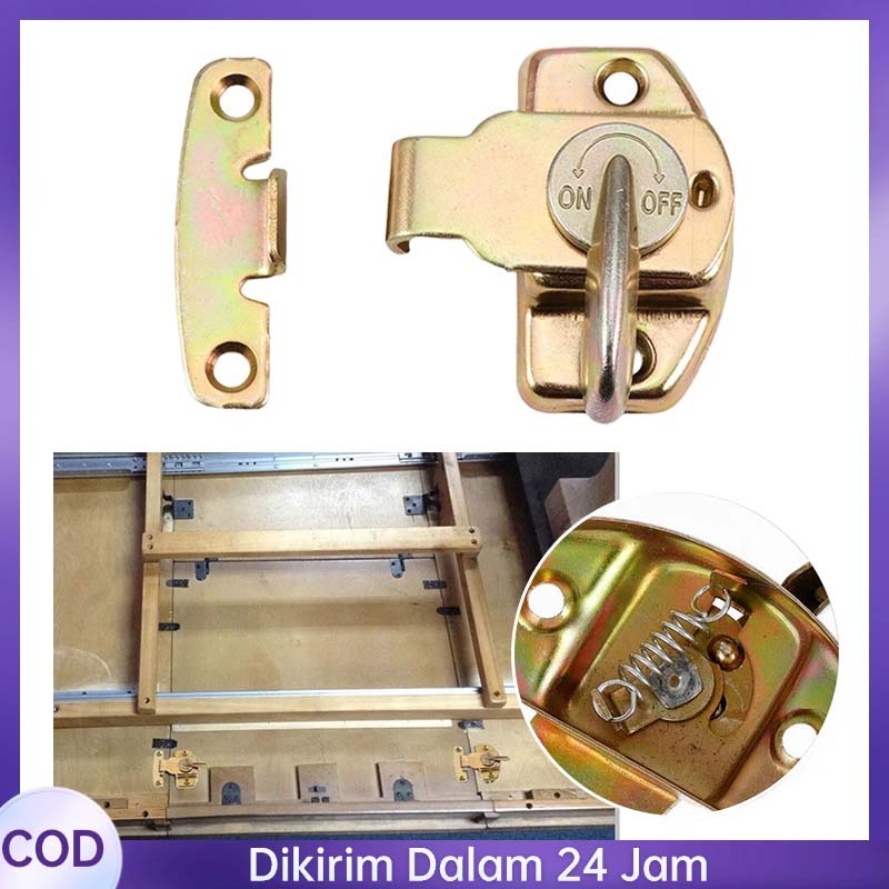 Kunci Pintu Putar Kunci Pintu Sliding Geser Kayu Table Lock Geser Kunci Pintu Grendel Pintu Sliding 