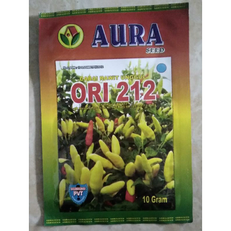 

Benih Cabai Rawit Merah Ori 212 dari AURA @10 gram Exp: 20-04-2026