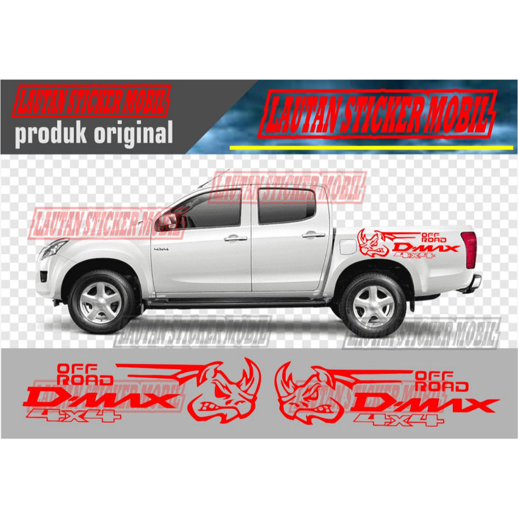cuting stiker lis bodi samping mobil triton navara hilux ford ranger stiker lis bodi samping bercak 