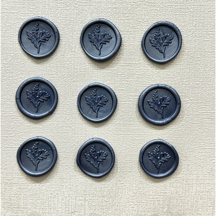 

Freesia (Space Grey) Wax Seal coin Ready stock tanpa minimum, vintage coin hiasan undangan stamp