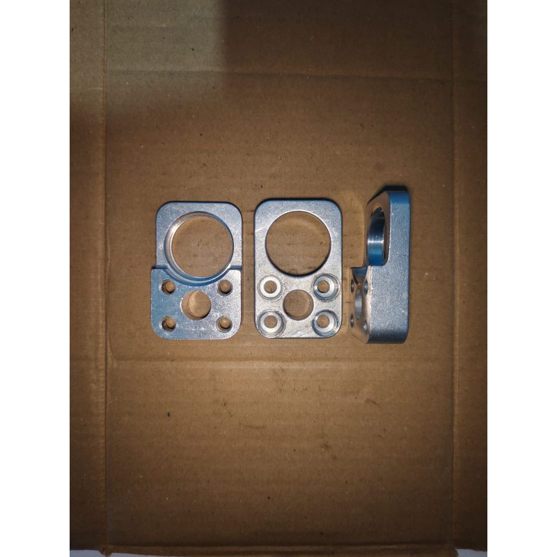 Dudukan steping buat bearing diameter luar 37mm aluminium, untuk mesin Bordir komputer