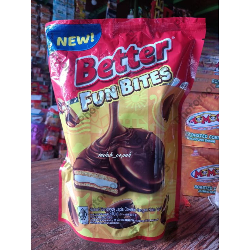 

ROMA BETTER SHAR IT FUN BITES POUCH ISI 240G : 24 X 10G