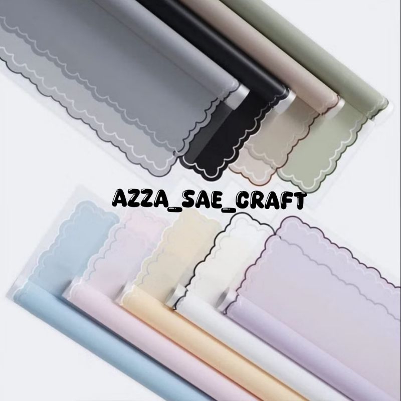 

FREE PACKING Flower Wrapping Paper List Lace Cloud Frame Line Celophane Awan Chellophane Murah Kertas Cellophane Buket Bunga (Cloud Line /Awan)