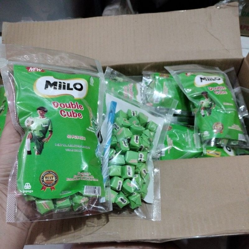 

Miilo Double Cube harga 1 bungkus isi 50 pcs@125g