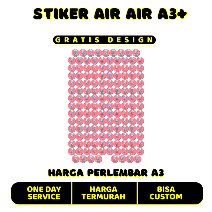 

STIKER ANTI AIR / PAKET STIKER ANTI AIR / STICKER / STIKER / STIKER LABEL / STIKER LEBEL / STIKER COSTUM