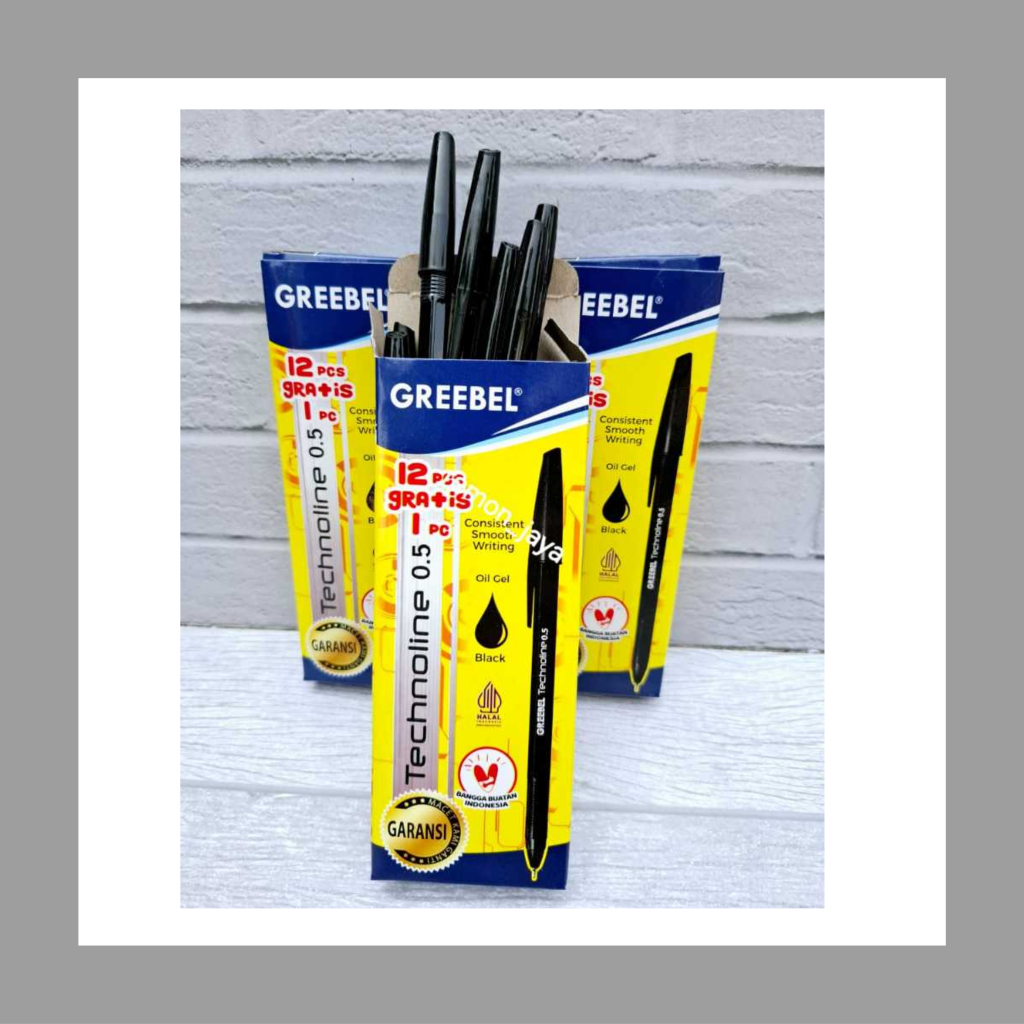 

Greebel Pen Technoline 0,5 (12+1pcs) / Pena Greebel / Pulpen Greebel