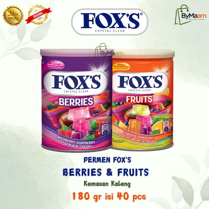 

Permen FOX'S Crystal Clear Fruits & Berries Kaleng 170 gr