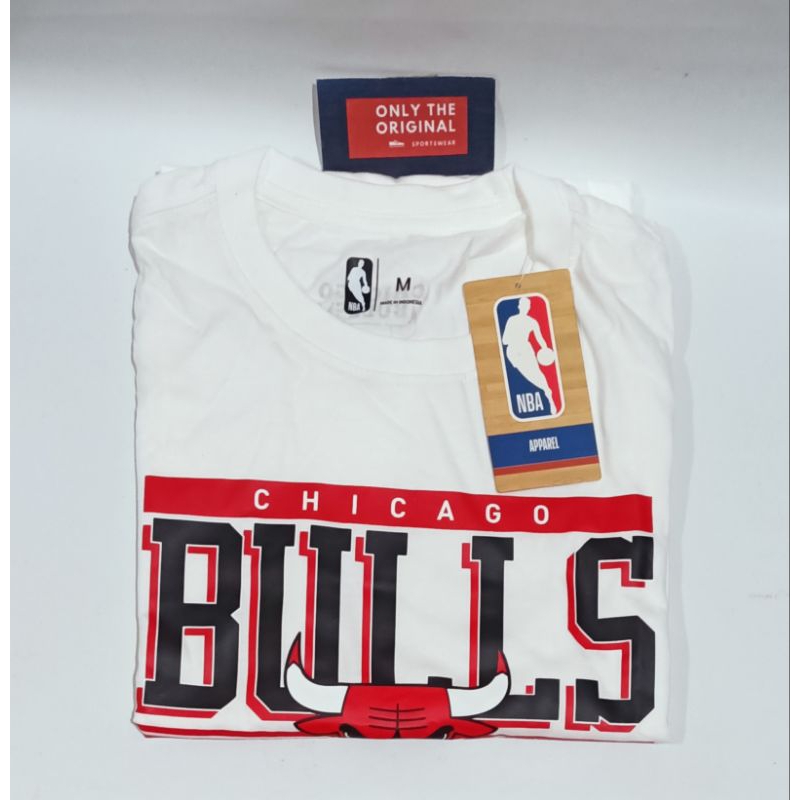 Kaos Pria NB4 Bulls SS Core Tee. White. MT234BJ02. Original