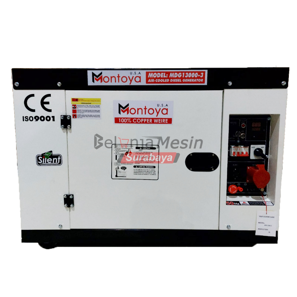 Genset 10 KVA 3 Phase Montoya MDG 13000-3(Resi) Chat Admin