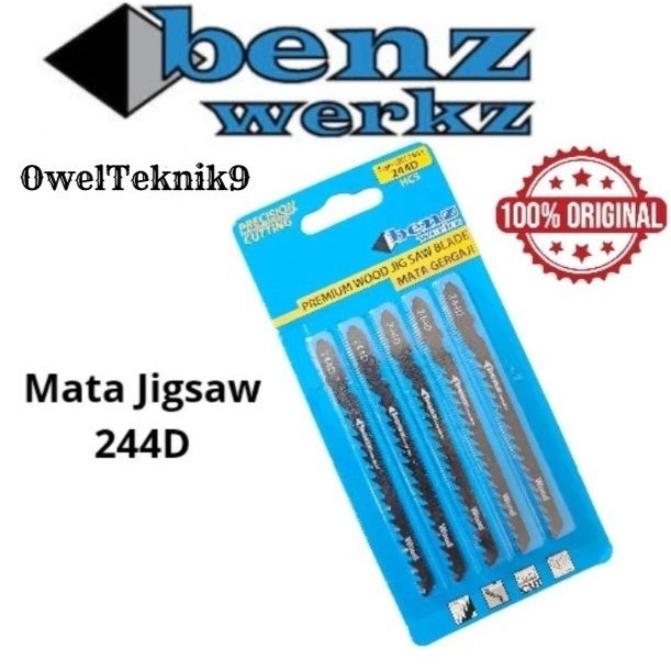 OwelTeknik9 - Mata Jigsaw BENZ 244D/Mata Gergaji Kayu,Triplek Benz 100% ORIGINAL