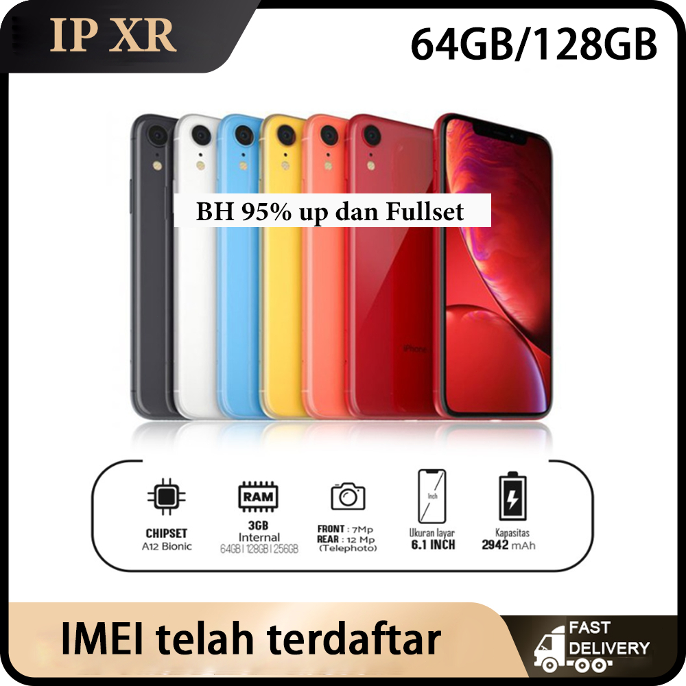 IBOX IP XR 64GB/128GB SECOND FULLSET All operator Kondisi Perfect