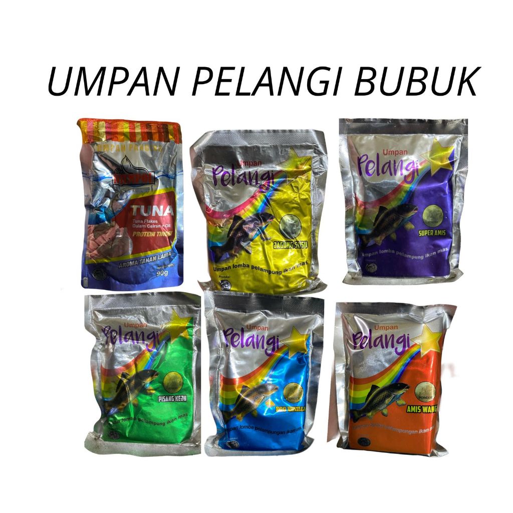 UMPAN IKAN MAS PELANGI - UMPAN PELANGI