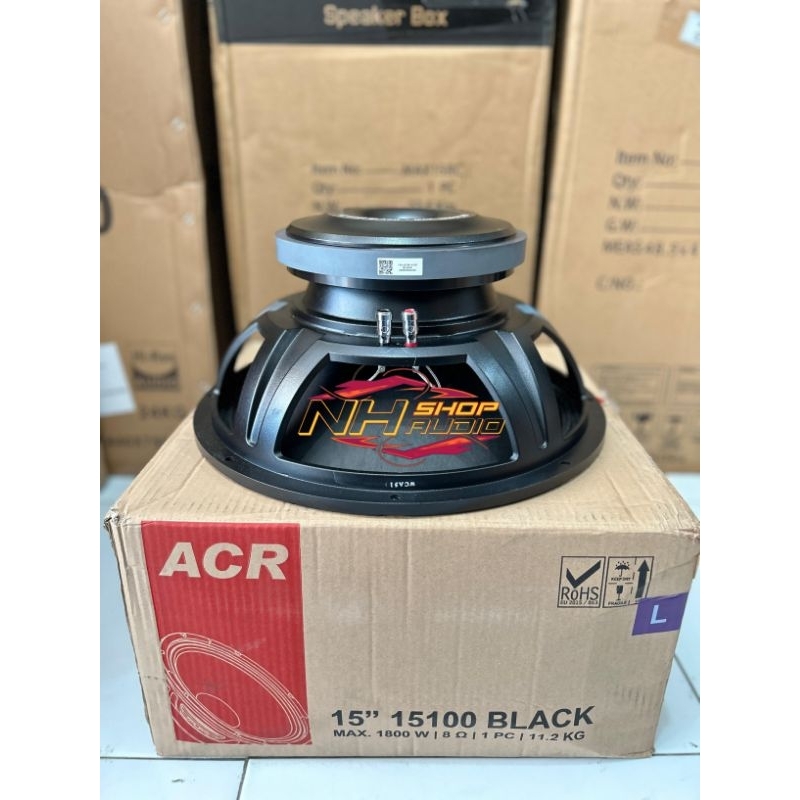 Speaker Acr 15100 Black 15inchi Subwoofer New Speaker Acr 15100 15in Speaker 15 inchi Speaker Acr 15