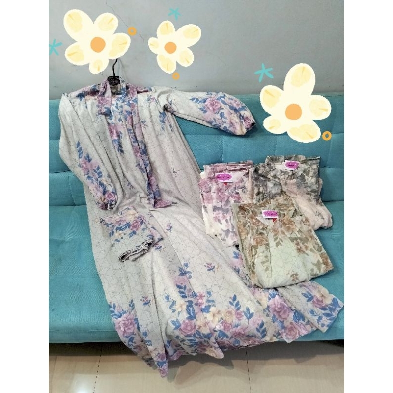 Sofia gamis set hijab-gamis ceruty set hijab-gamis ceruty-broken white