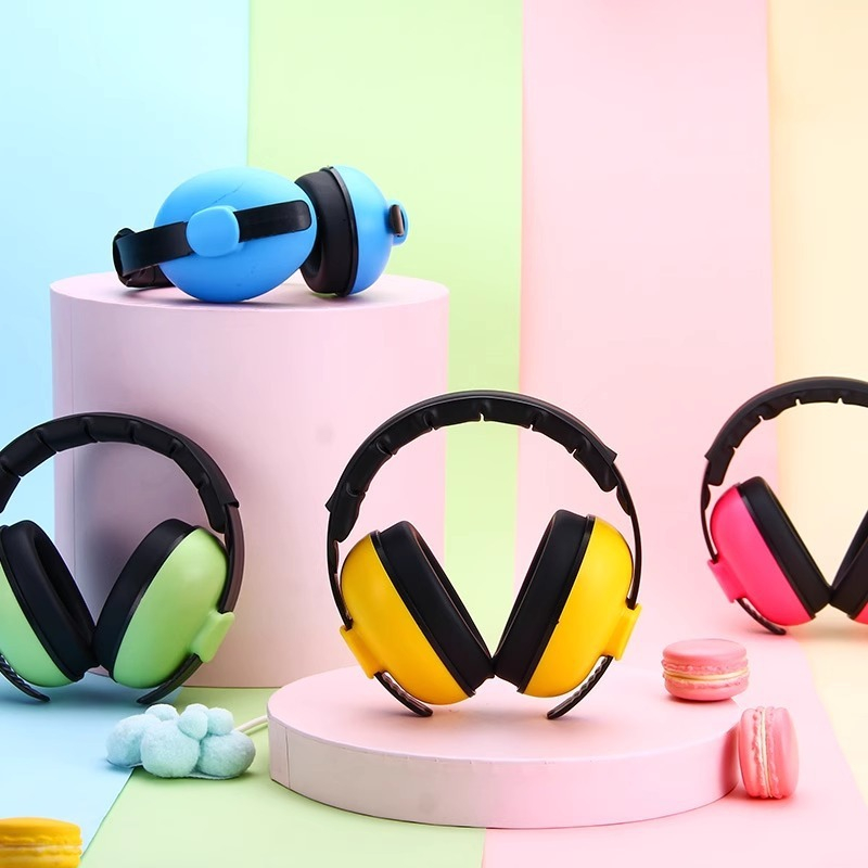 Earmuff Penutup Telinga Anak Bayi Dewasa Anti Bising Tekanan Udara Untuk Tidur Pesawat Import