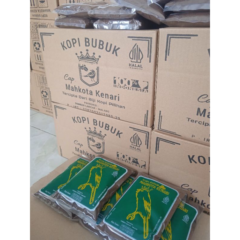 

Kopi Bubuk 1000 gram Mahkota Kenari Hijau