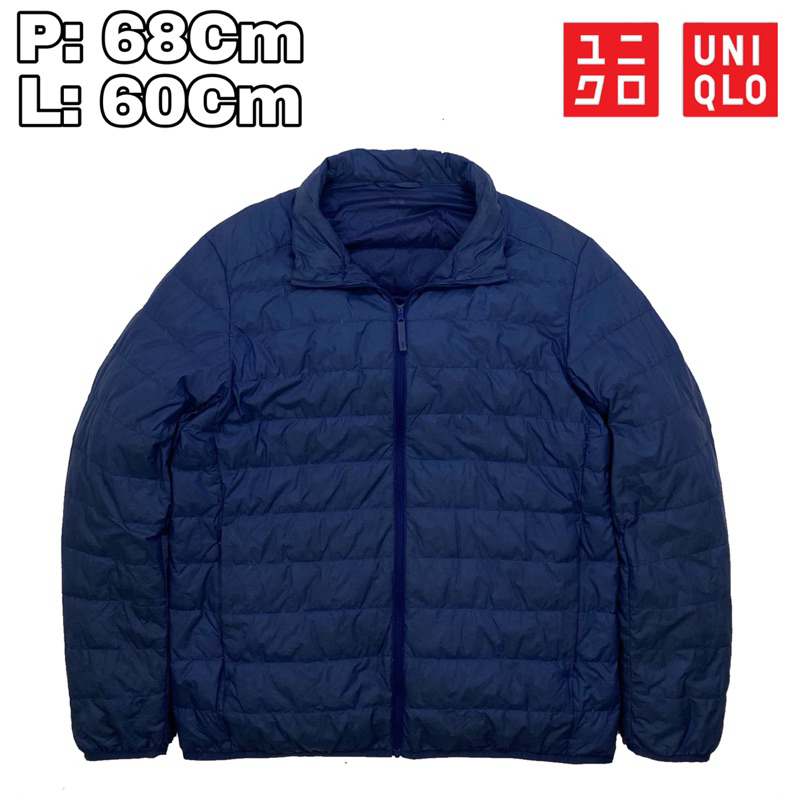 J271 Jaket Bulang Ultralight Outdoor Uniqlo Winter Navy  Bulu Angsa Musim Dingin Hiking Pendaki Gunu