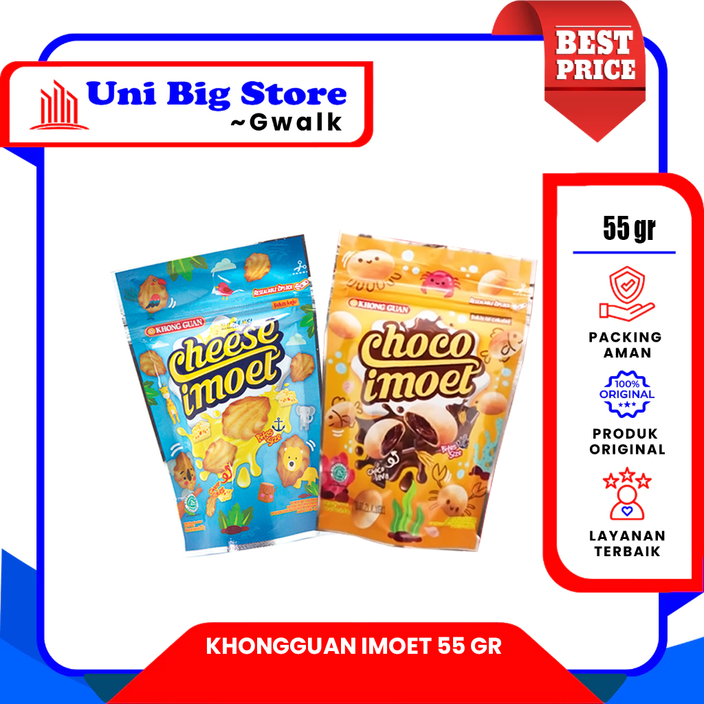 

KHONG GUAN COOKIES IMOET CHOCO - CHEESE - 55 gr