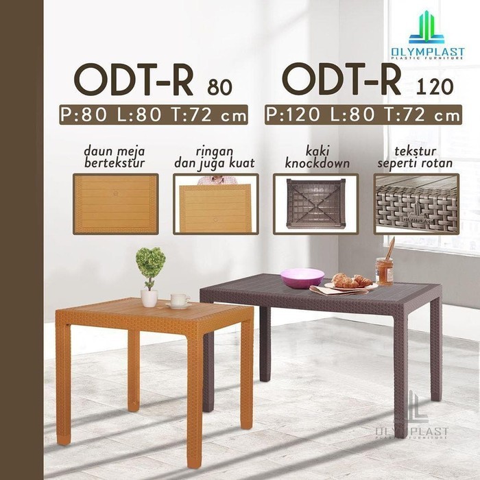 MEJA MAKAN PLASTIK OLYMPLAST ODT-R