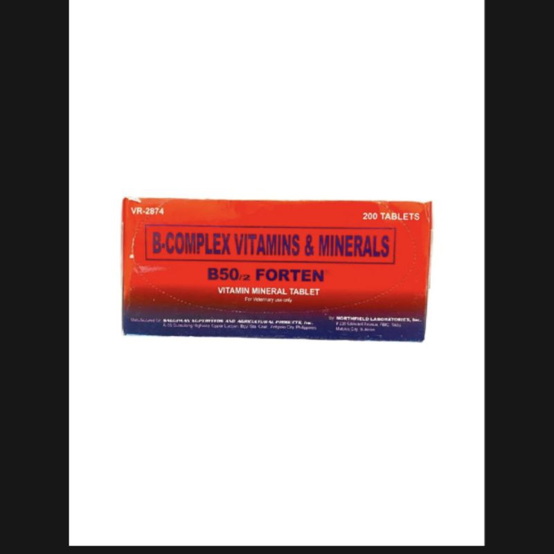 B complex b50 Forten suplemen ayam aduan komplit