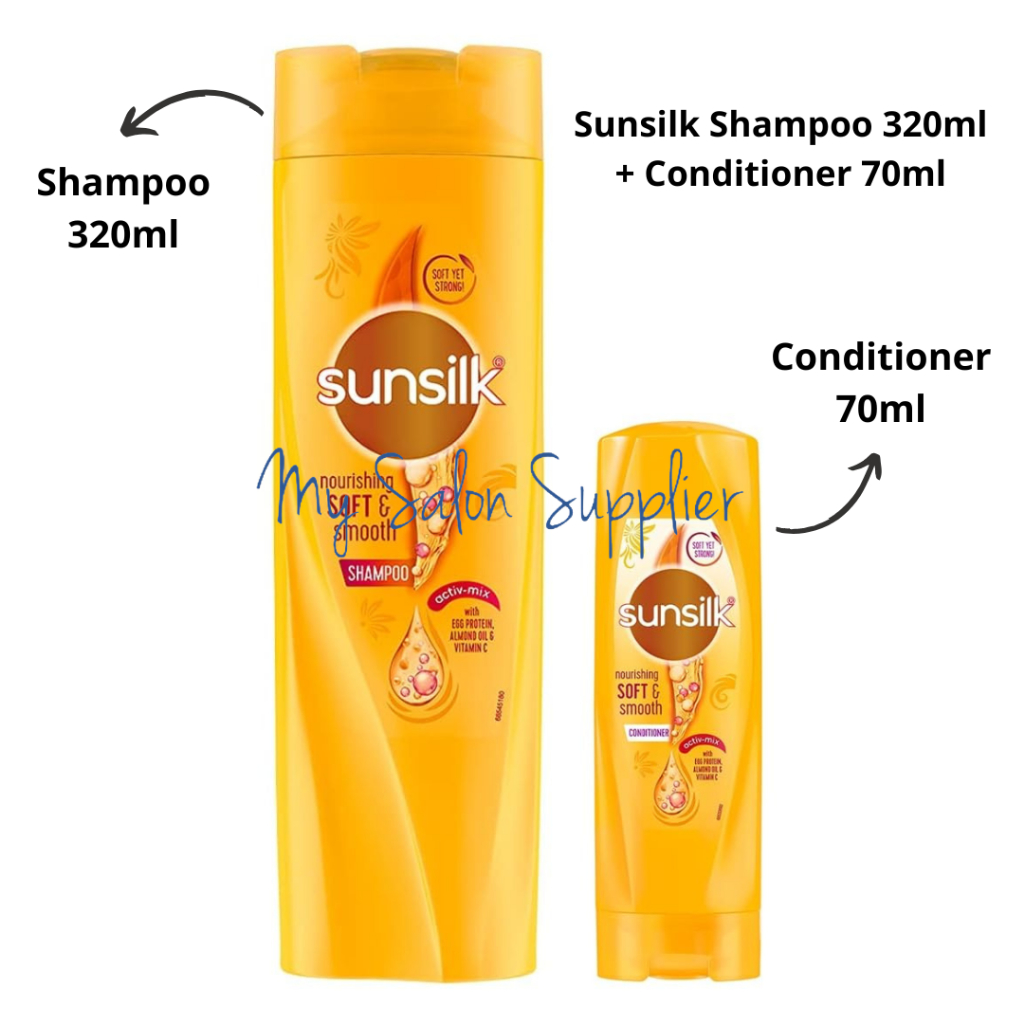Sunsilk Shampoo 320ml + Conditioner 70ml Soft & Smooth