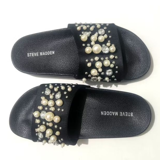 Sandal original Steve Madden sutra berhiaskan mutiara  berlian