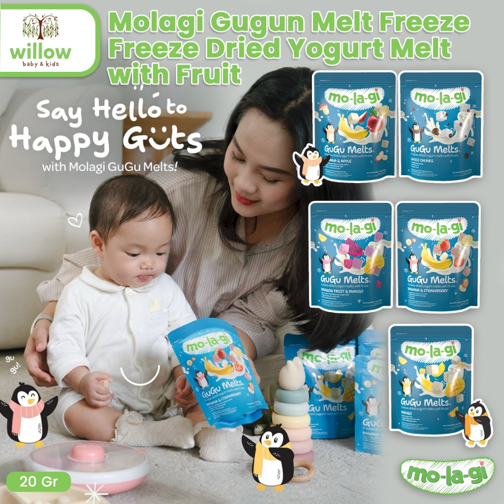 

Snack Anak - Molagi Gugu Melt Freeze-Dried Yogurt Melts W/Fruit 20Gr