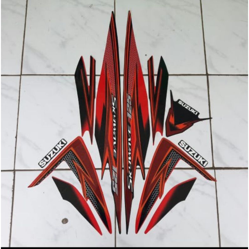 Stiker Suzuki Skywave 125- Skywave NR Gold Murah