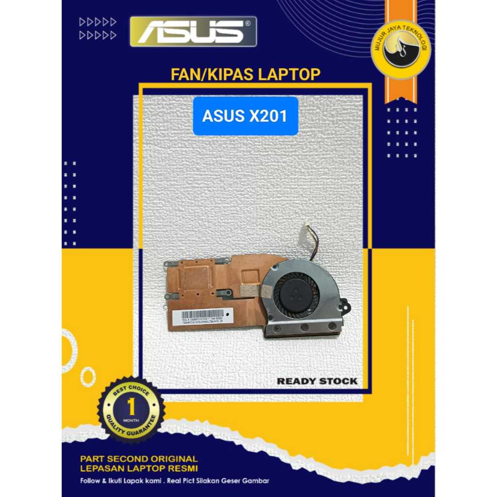 Fan HSF Heatsing Kipas Cooler Laptop Asus X202E X201 X201E X202 X202E S200 Second Normal Tested